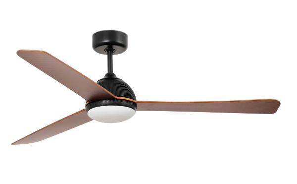 Ventilador Grid Faro - negro + Kit de luz 132cm. Ø