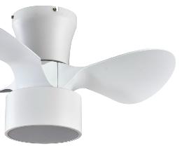 Ventilador MINI KOS Blanco Fabrilamp - Motor DC. 60cm.Ø