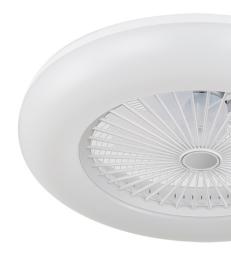 Ventilador PERI Blanco - Fabrilamp. Ø55cm Luz LED