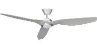 Ventilador Delfos Plateado Fabrilamp motor DC. 132cm.Ø