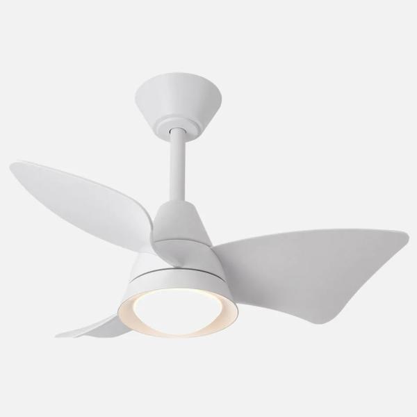 Ventilador Jaguar Blanco Fabrilamp - Motor DC. 96cm Ø. Luz LED