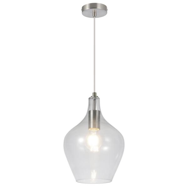 Colgante AINA niquel satinado 1 x 60w e-27 - ALEMAR