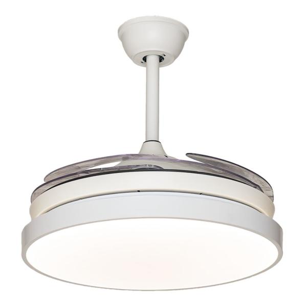 Ventilador Tegaluxe - Blanco aspas retractiles 90cm.Ø