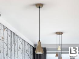 I3-AFRA- LAMPARA 1L -MARRON - ILUMINACION i3 By SCHULLER