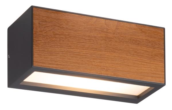 Aplique exterior Beret Gris Oscuro/Madera - 1 luz Mantra