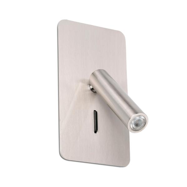 Aplique Empotrado SUAU niquel LED Faro Barcelona 