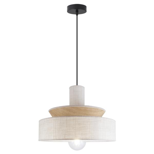 Colgante MOHANA lino tostado 1 x 60w e-27 - ALEMAR