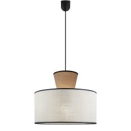 Colgante SELMA beige-tostado 1 x 60w e-27 - ALEMAR