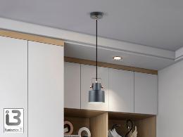 i3-ERIKA- LAMPARA 1L NEGRO-COBRE - ILUMINACION i3 By SCHULLER