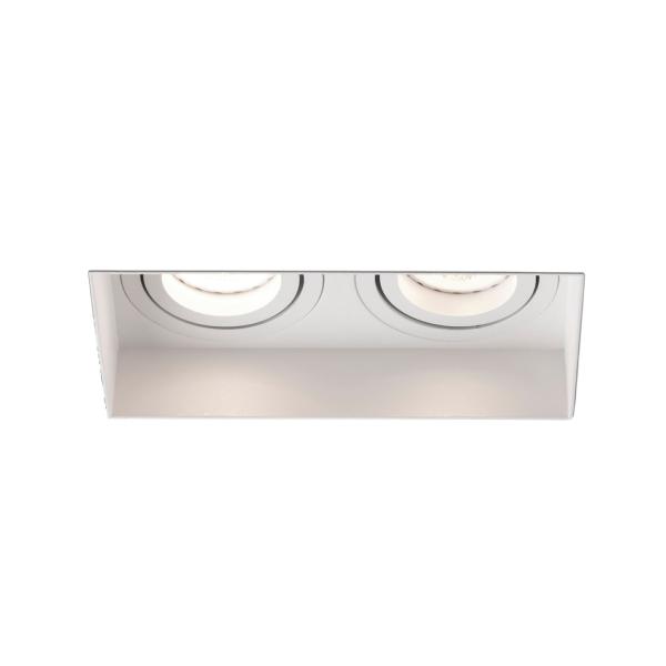 Empotrable HYDE SQ 2L blanco orientable sin marco Faro