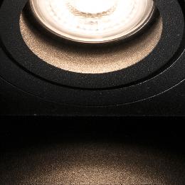 Empotrable techo HYDE SQ negro orientable sin marco Faro