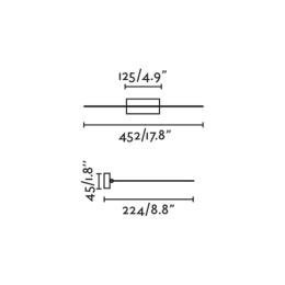 Iluminacuadros MAGRITTE 450 oro viejo LED Faro