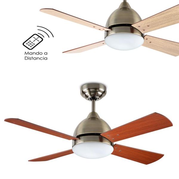 Ventilador de techo 106 cm. BORNEO Oro viejo. Forlight