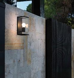 Aplique Nala gris oscuro Faro. Iluminación de Exterior