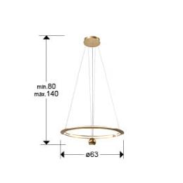 ORANE- LAMPARA DORADA D60 - SCHULLER