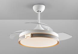 Ventilador HERON Blanco - Schuller - Motor DC LED Ø106cm