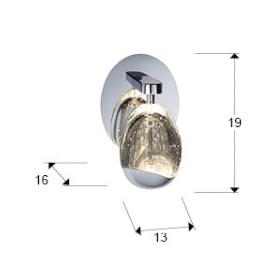 ROCIO- APLIQUE 1L CROMO - SCHULLER