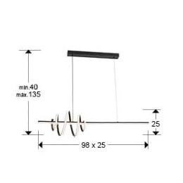 TORNADO LAMPARA NEGRA - SCHULLER