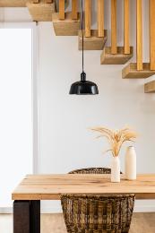 Colgante TATAWIN M cristal negro Faro