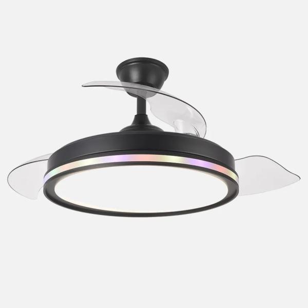 Ventilador Cacique Negro Fabrilamp - Motor DC Ø50-107cm