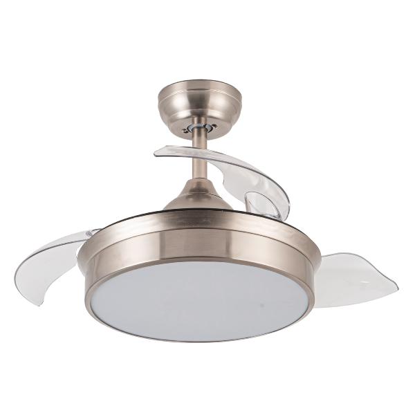Ventilador CALA Níquel - Fabrilamp. Motor DC Ø41cm