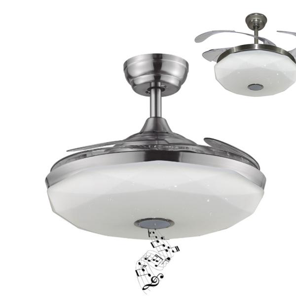 Ventilador Musical Jazz Fabrilamp 107cm. RGB Motor DC
