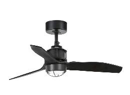 Ventilador JustFan Negro Faro + Kit de luz 81cm.Ø