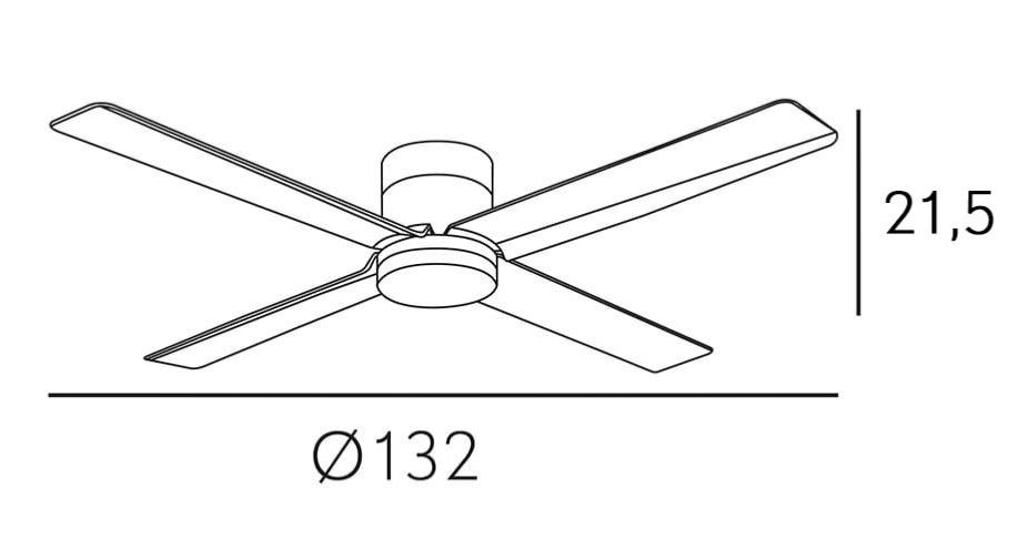 ventilador kona medidas