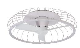 Ventilador NATURE Blanco - Mantra. Luz LED Ø79cm