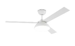 Ventilador Rodas Faro - Blanco Motor DC y LED 132cmØ