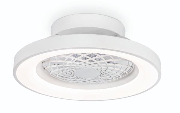 Ventilador MINI TIBET Blanco - Mantra. Luz LED Ø53cm