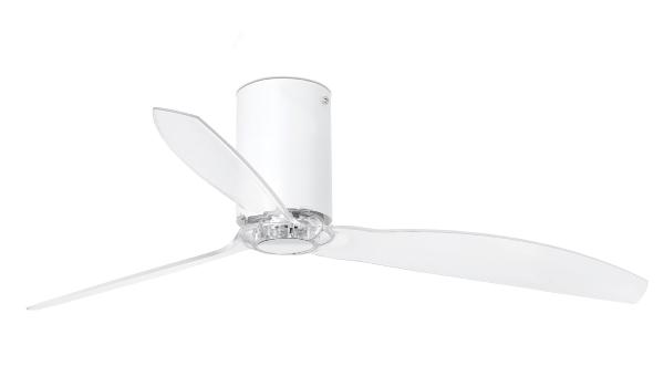 Ventilador Mini Tube FARO - Blanco mate. Motor DC. 128cm. Ø