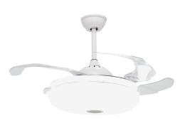 Ventilador Tegaluxe - Music Blanco aspas retractiles 107cm.Ø
