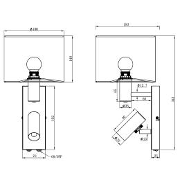 Aplique HERA blanco pantalla blanca- ALEMAR