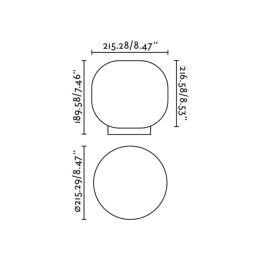 Sobremesa AMELIA Negra Faro Barcelona