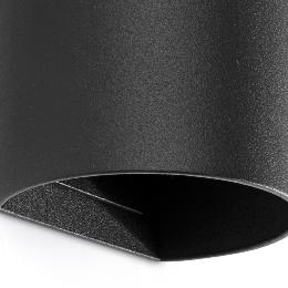 Aplique SOLE 2 Luces redondo negro Faro Barcelona