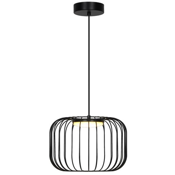 Colgante EGON Negro led 9w 500lm 3000k - ALEMAR