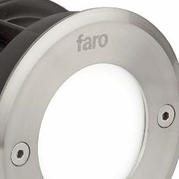 Empotrable suelo LED redondo Inox Faro Barcelona
