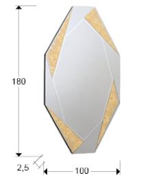 Espejo LAVERNA Grande Oro- Schuller - 180X100 cm