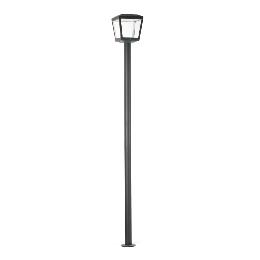 Farola de exterior gris 219cm LED. Serie Plaza - FARO