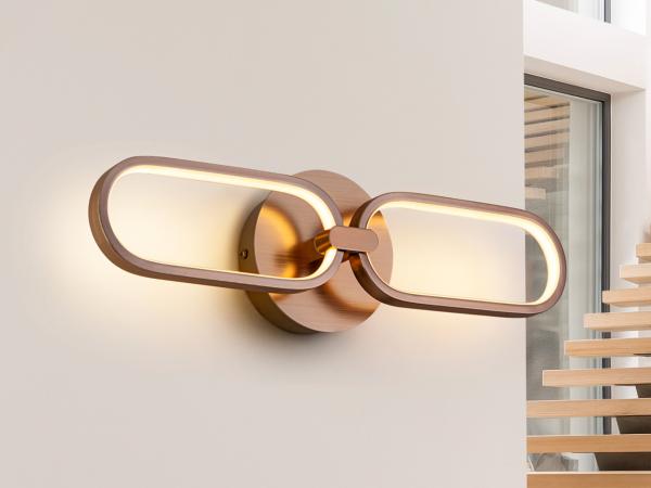 Aplique pared Colette Schuller - Oro rosa 13x50cm. LED