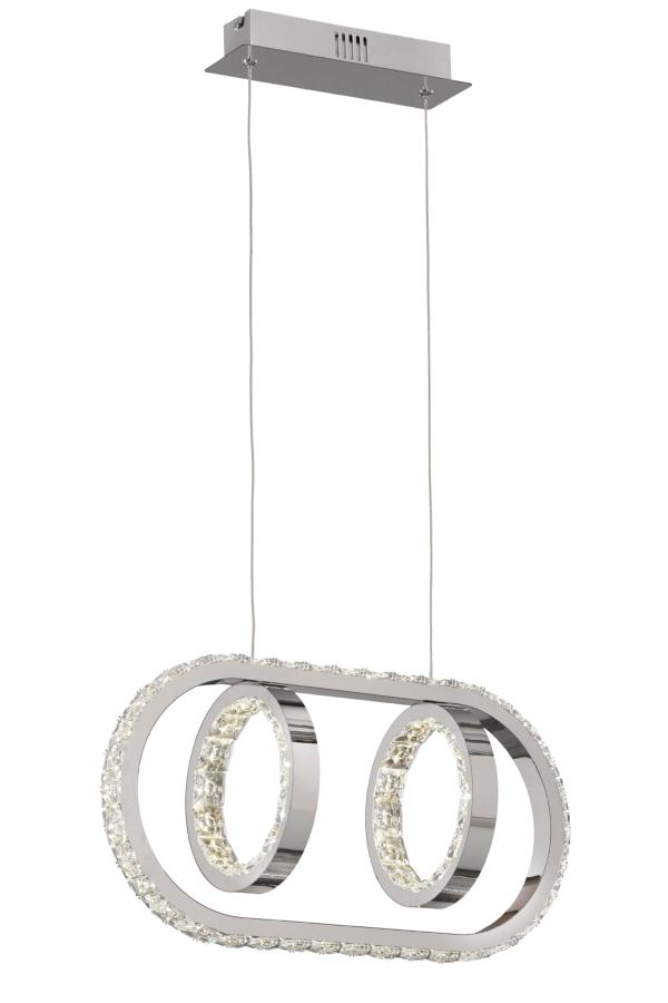 Lampara Monaco Acontract-luz. 2 aros + E. Oval LED 