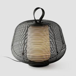 Sobremesa exterior portatil NARA negro Faro Barcelona