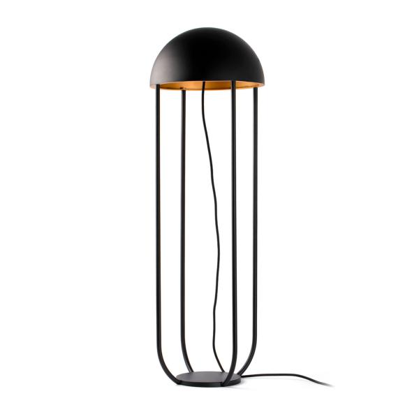 Lámpara pie JELLYFISH negro y oro Faro Barcelona