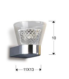 Aplique Lucia Schuller - Tulipa cristal - LED