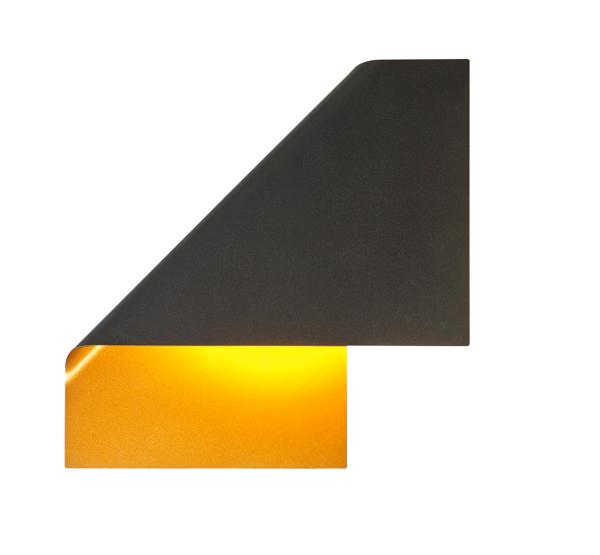 Aplique pared LUPPI Mantra - Negro/Oro