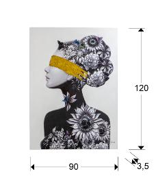 Cuadro PERFIL II Schuller - Pintura 120x90 cm