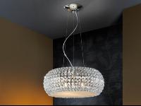 Lampara Diamond Schuller - Abalorios cristal - 54cm LED