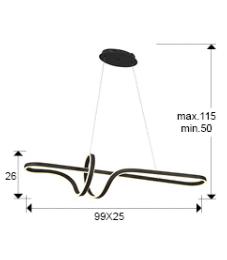 SIMPHONY- LAMPARA NEGRA - SCHULLER