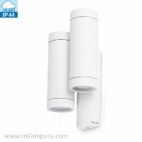 Aplique de exterior 4 L. Blanco o gris. Serie Steps. FARO.